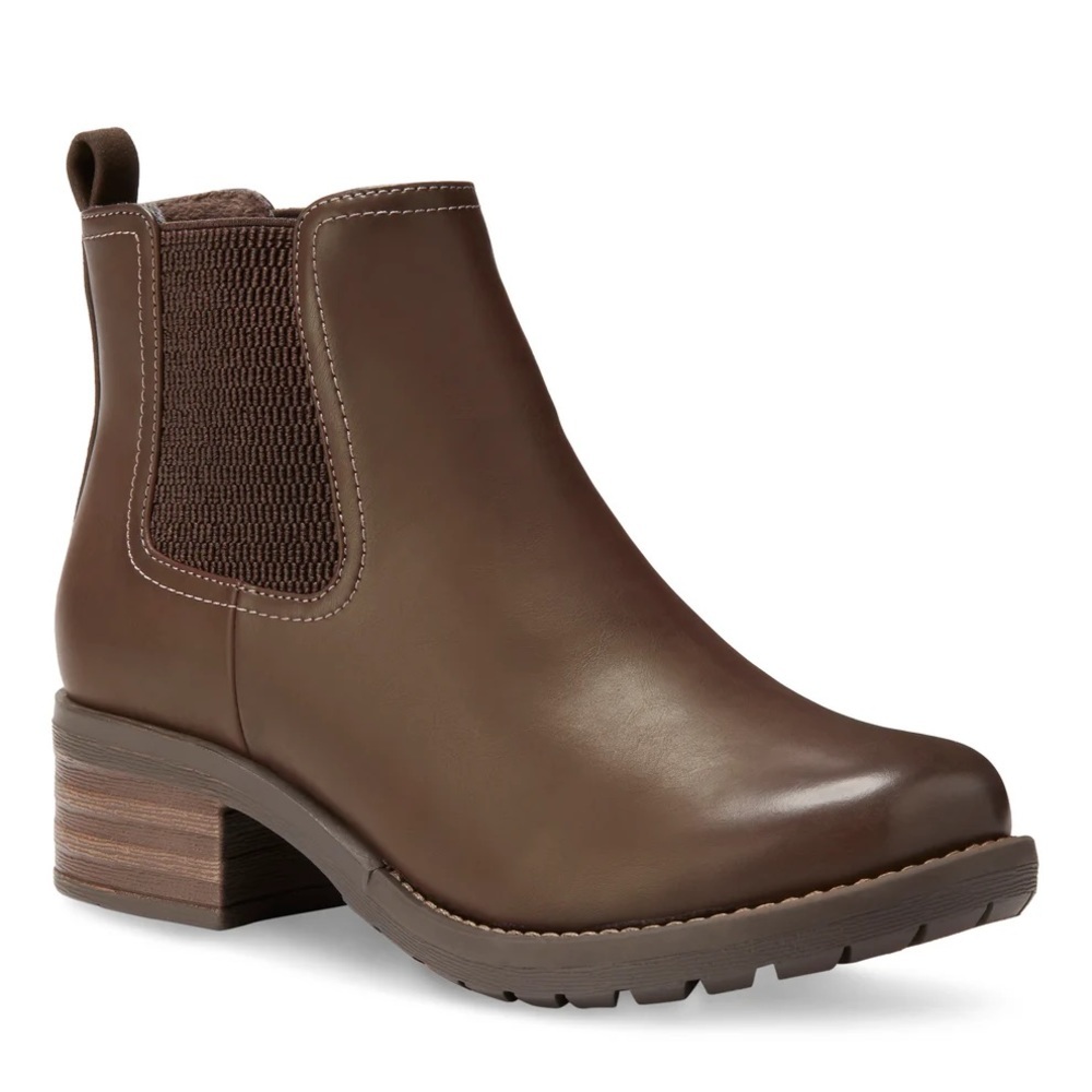 Eastland Like New Women's Jasmine Chelsea Boot Brown Size 8.5‎